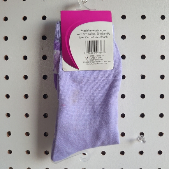 Fashion Socks One Size Fits Most Purple - Picture 3 of 4